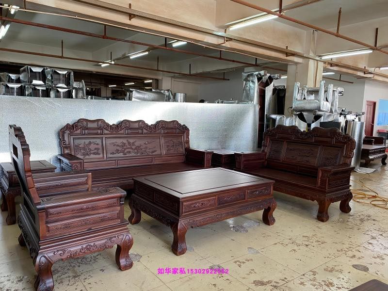 进口红木中美洲酸枝沙发123六件套酸枝金象大款沙发南美酸枝沙发