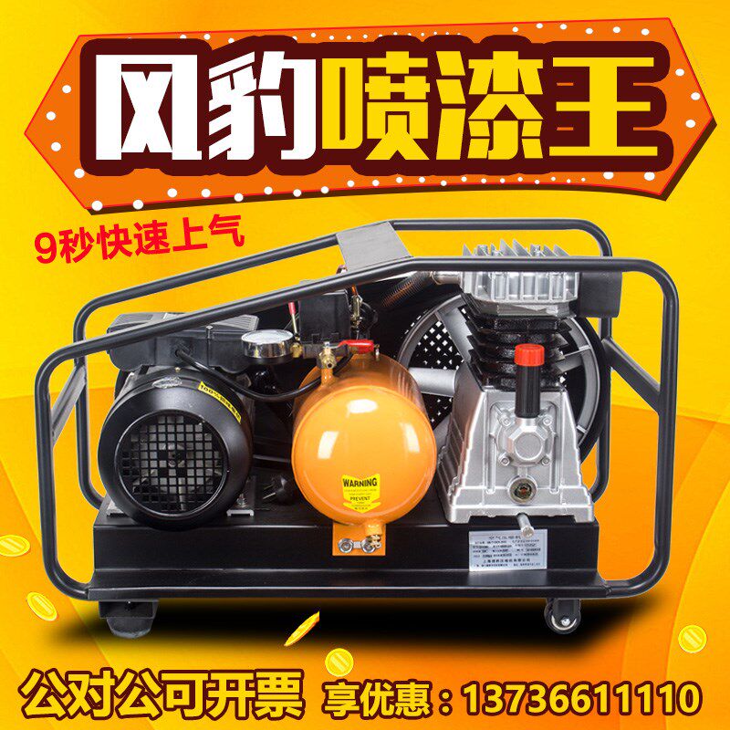 风豹空压机小型有油气泵喷漆王木工喷漆2.2KW气钉枪0.28/8空压机