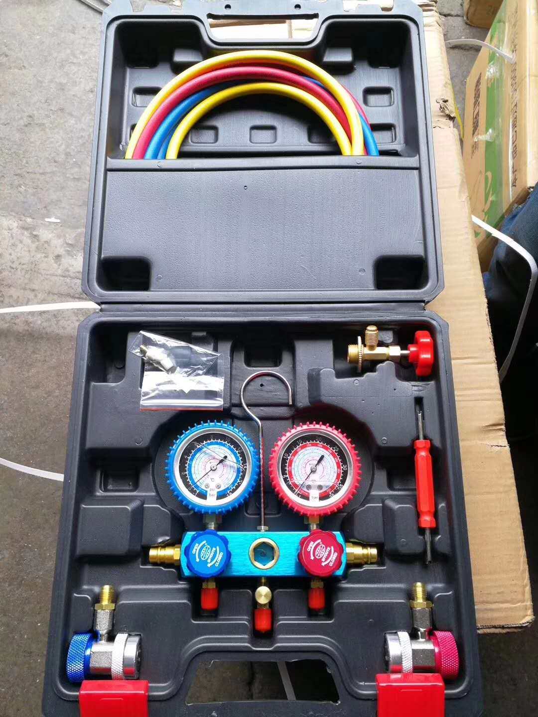 汽车空调加氟表r134a冷媒氟表雪种压力表空调加氟工具套装空调表