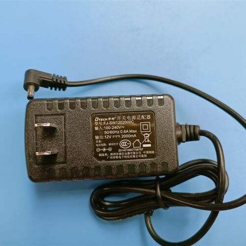 DTECH帝特12v2000MA电源适配器福佳FJ-SW1202000C插头3.5*1.35MM