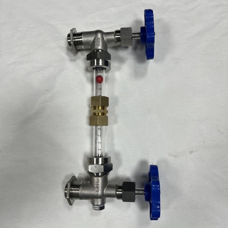 消防水池水箱简易液位计显示器管亚克力油位考克透明刻度超长加长
