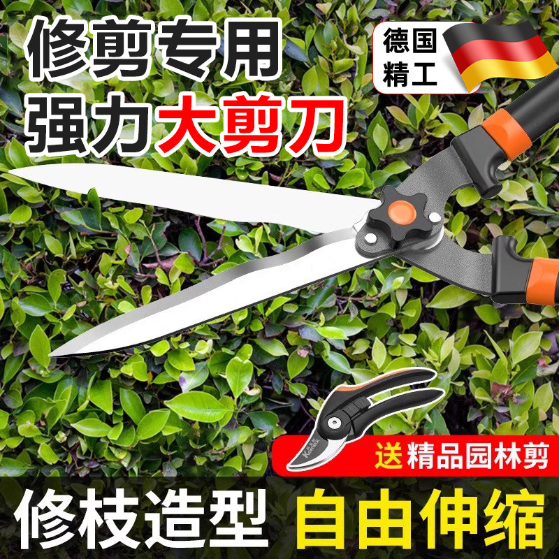 德国精工绿化修剪刀园艺修枝剪园林花木剪草剪树枝专用强力大剪刀