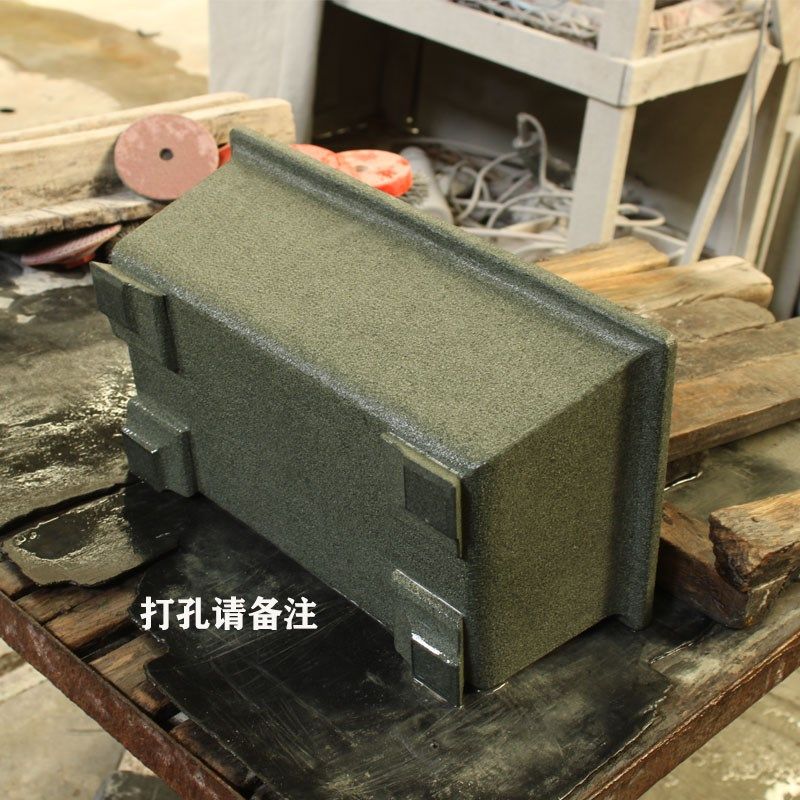 青石花盆天然石材传统工艺雕刻盆栽石器简约中式盆景绿植石头花瓶
