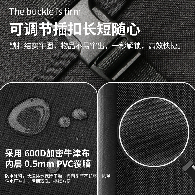 电动车防水挂包前置通用双层挂袋放充电器雨衣雨伞手机水杯储物袋图片