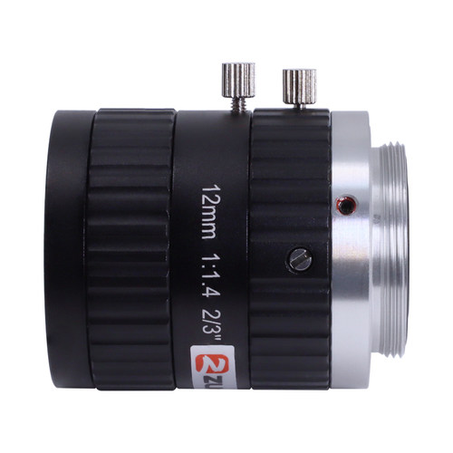 500万像素12mm机器视觉高清工业镜头手动光圈定焦 2/3寸C口无畸变