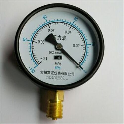 负压压力表 真空表 真空压力表 z-100 -100kpa~0 -0.1~0mpa 100MM