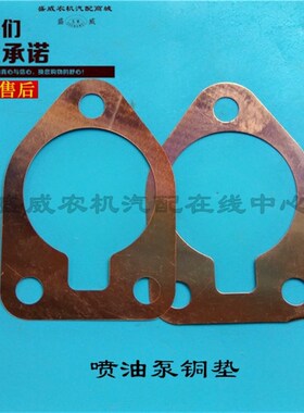 单缸水冷柴油机  S195 S1100 S1110 S1125 喷油泵铜垫 喷油泵垫