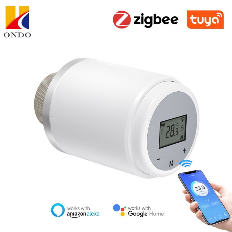 涂鸦zigbee/WiFi款智能恒温阀 暖气片控制器 手机APP控制智能温控