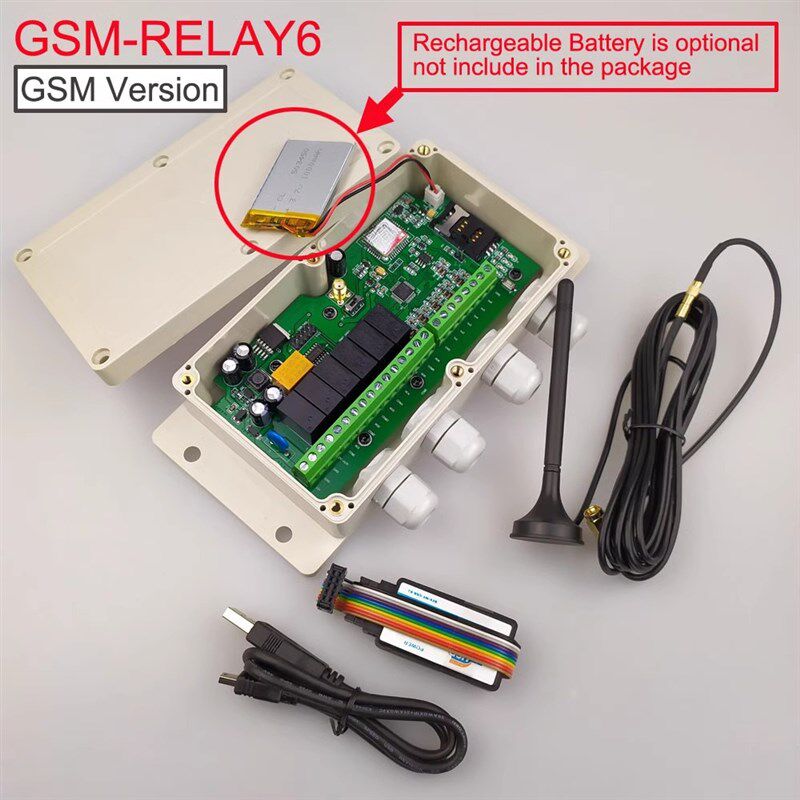 GSM-RELAY6六路继电器远程控制器可供货2G,3G和4G版本