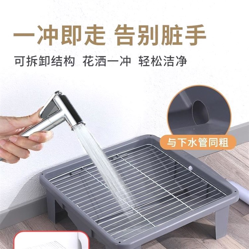 现货不接触冲洗粪便直排下水管狗马桶狗厕所宠物厕所不沾粪便