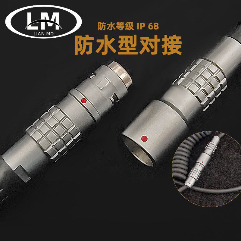 PHG防水线缆对接延长浮动插座FGG 0K 1K 2K 2 4 芯航空自锁连接器