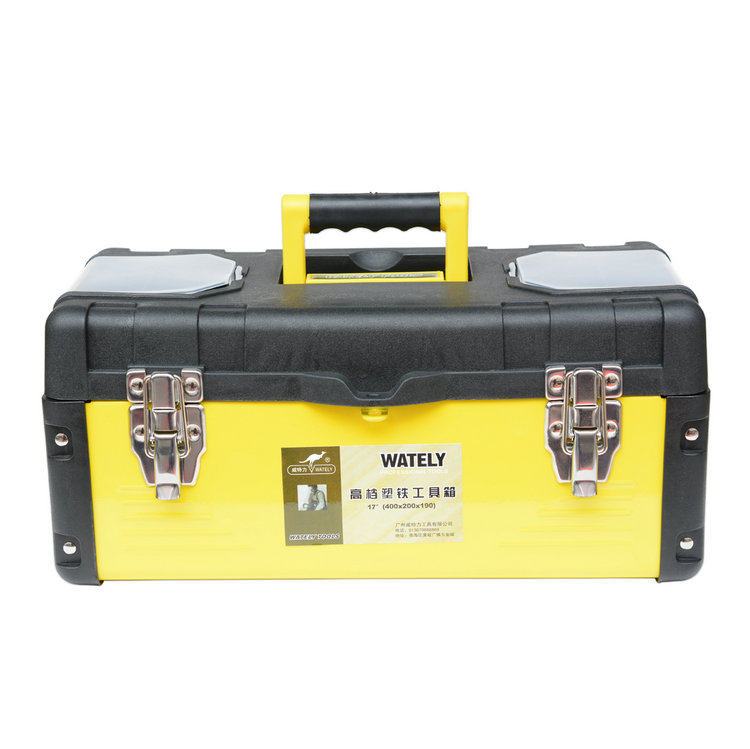 Wately威特力 17 19英寸 家用 铁塑工具箱 包塑铁工具箱 工具收纳