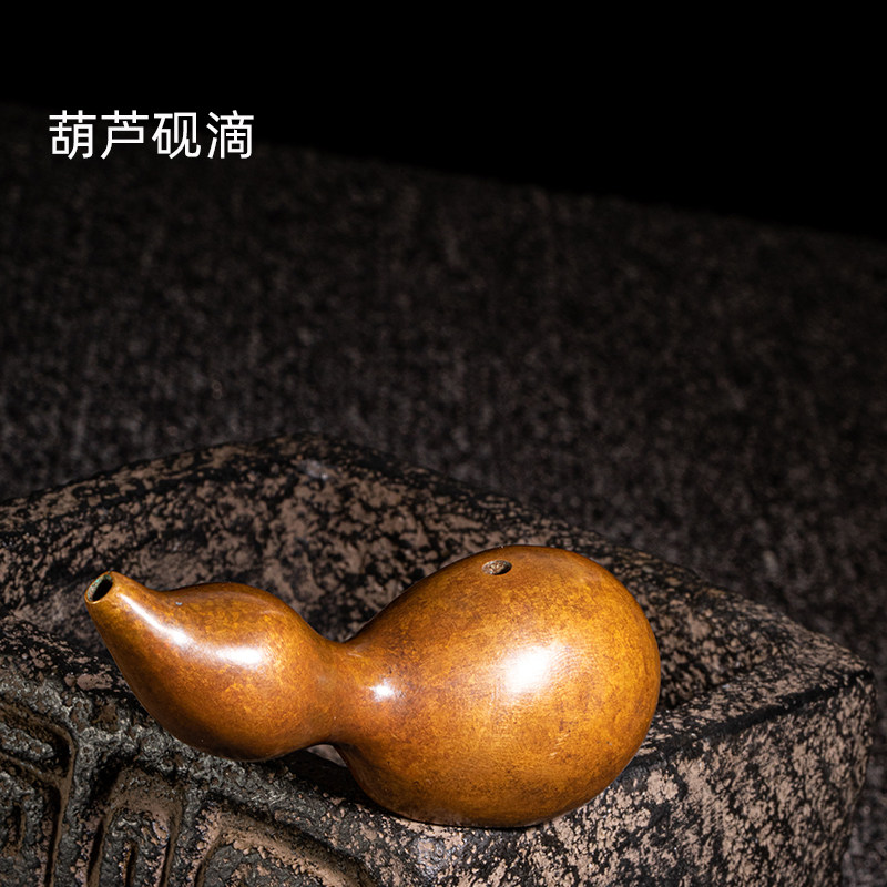 圆形鼠型砚滴 复古铜器文房用品 铜砚滴 铜水滴 铜书滴