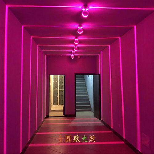 LED明装走廊灯密室嵌入式玄关ktv过道通道聚光线条灯七彩跑马灯