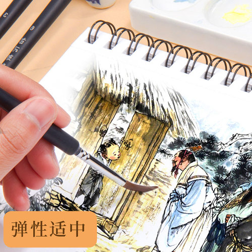 柏伦斯勾线笔水彩描线描边勾画笔套装00000极细面相笔美术专用细