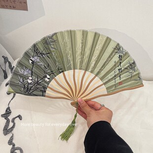 古风折叠小扇子夏天新中式随身携带中国风便携汉服旗袍马面裙折扇