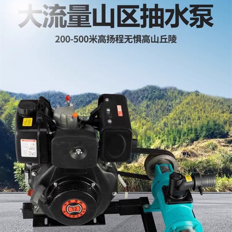 汽油机水泵高山供水泵一寸抽水机螺杆泵柴油机抽水泵高扬程污水泵