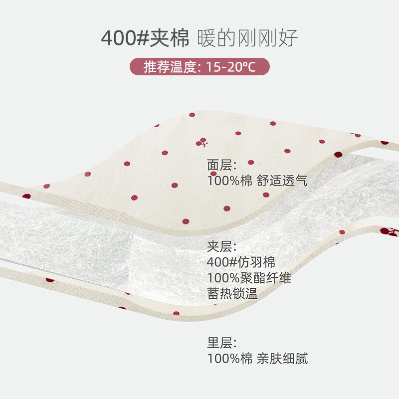 汤尼倍儿女宝宝夹棉套装保暖两件套秋冬高腰护肚婴儿棉衣裤家居服