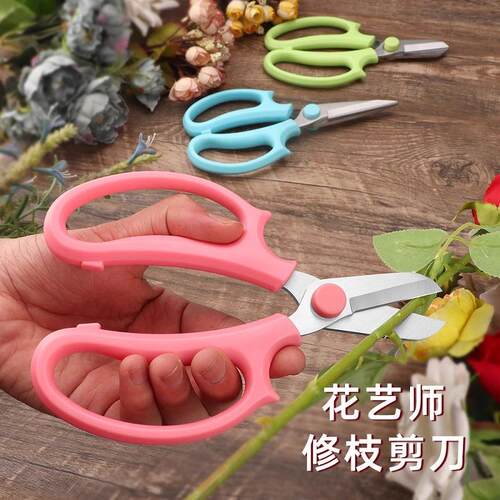 花艺修枝剪宽头园艺剪家用花剪花枝树枝修枝盘栽工具鲜花