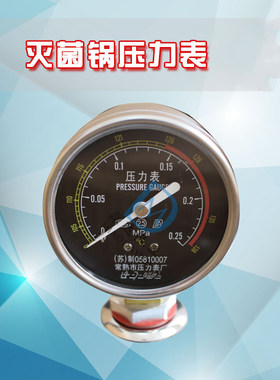 18L(升)手提式高压消毒锅配件灭菌锅压力蒸汽灭菌器压力表24L
