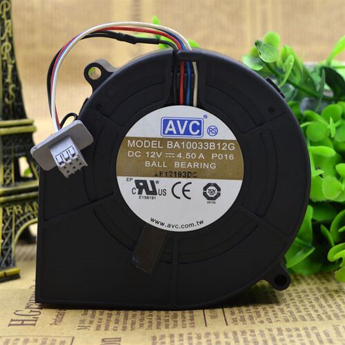 原装AVC 9733 BA10033B12G 12V 4.50A 大风量暴力涡轮鼓风机风扇