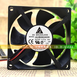 台达 AUB0824VH 8025 DC24V 0.21A 8CM 3线 变频器 机箱散热风扇