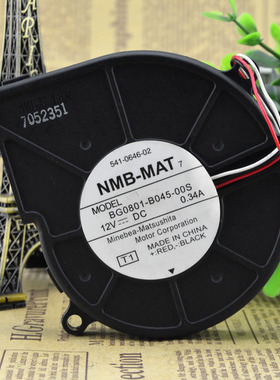 NMB 8020 12V 0.34 8CM 涡轮风扇鼓风机 80X20mm BG0801-B045-00S