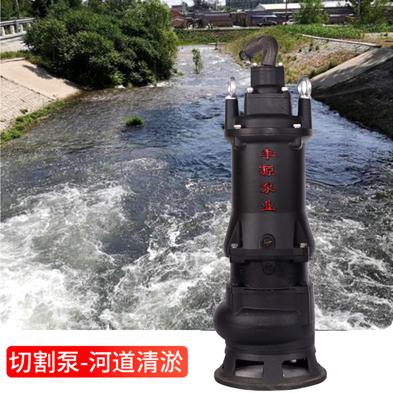 丰源切割式污水泵家用化粪池大功率切割泵抽粪沼气泥浆排污泵农用