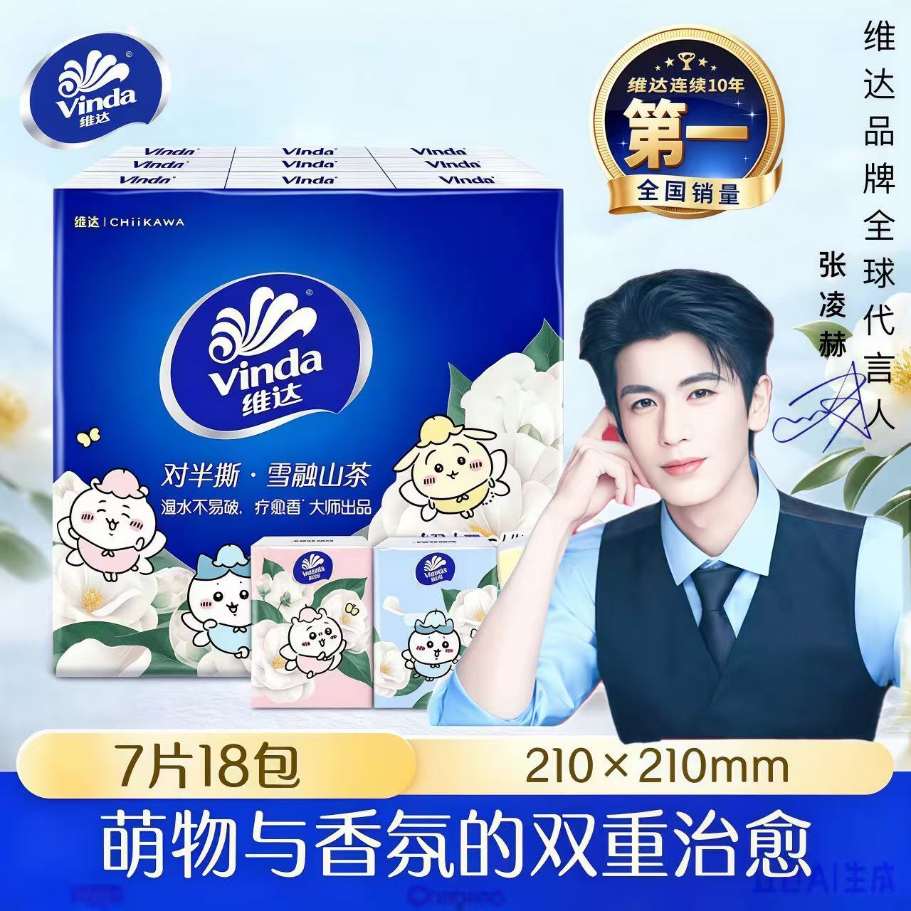 维达手帕纸纸巾小包便携式餐巾纸小学生上学随身装纸手帕有香味图片