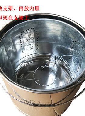 不锈钢化金桶烧纸桶焚化炉家用室内拜神烧纸祭祀专用烧纸钱防火桶