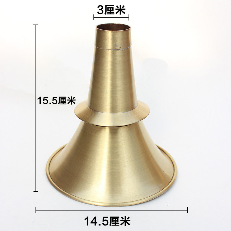 包邮纯手工白铜唢呐碗 加厚唢呐碗 民间唢呐碗 黄铜唢呐碗 送包