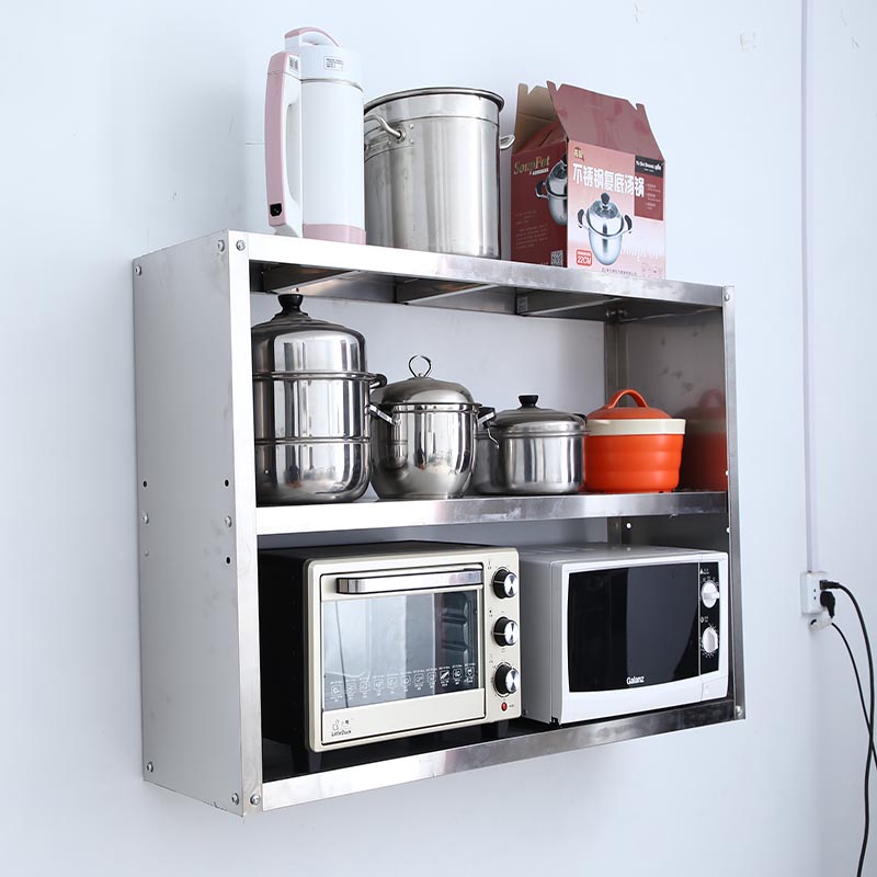 厨房置物架不锈钢调料挂墙托臂挂式墙上壁挂墙面打孔微波炉包邮