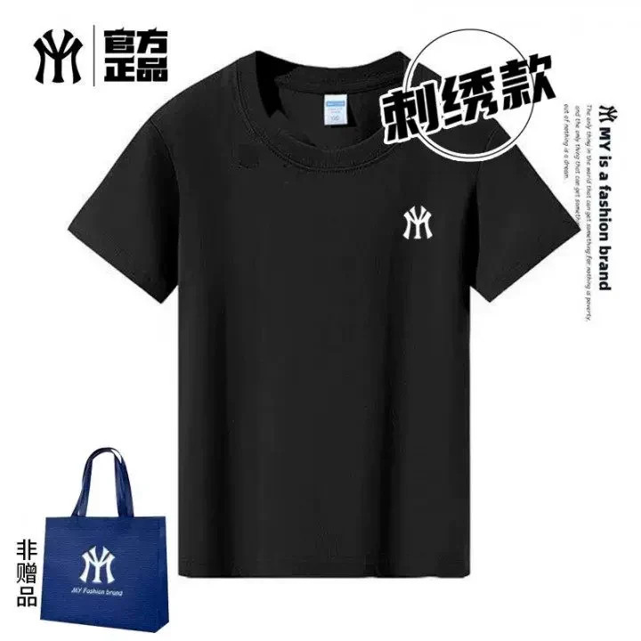 MY短袖T恤男女同款潮牌宽松百搭印花上衣夏季纯棉休闲2