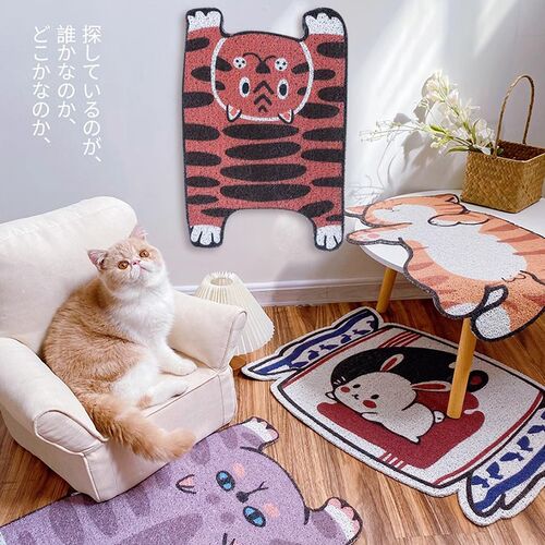 创意猫砂地垫防带出蹭脚垫猫砂盆垫猫厕所垫子餐垫控砂垫子MOMO