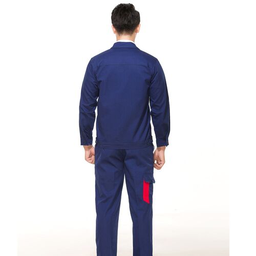 全棉工程服长袖套装物业仓储工厂车间汽修工人男女水电安装工作服