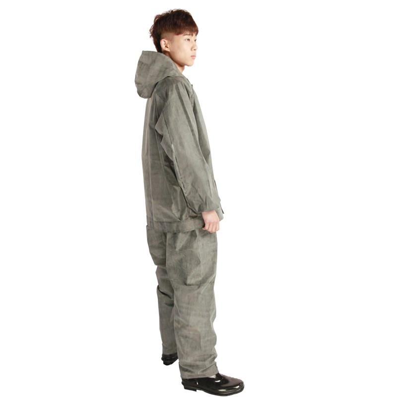 坑道服作业服工地劳保耐酸碱加厚防暴雨矿山隧道分体橡胶帆布雨衣