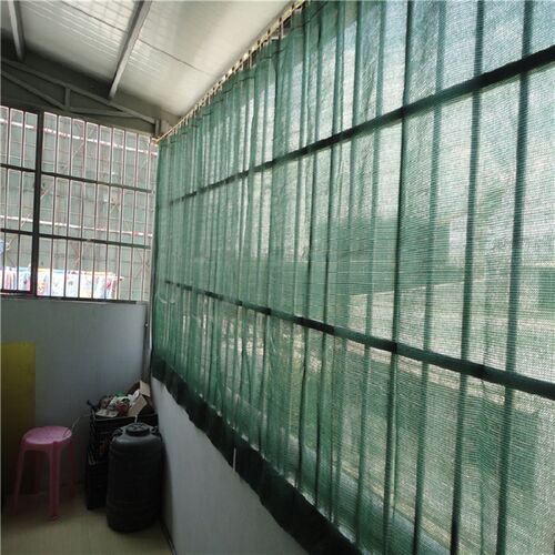 墨绿色六针防晒遮阳网防尘太阳网加密加厚窗户阳台多肉活动窗帘式
