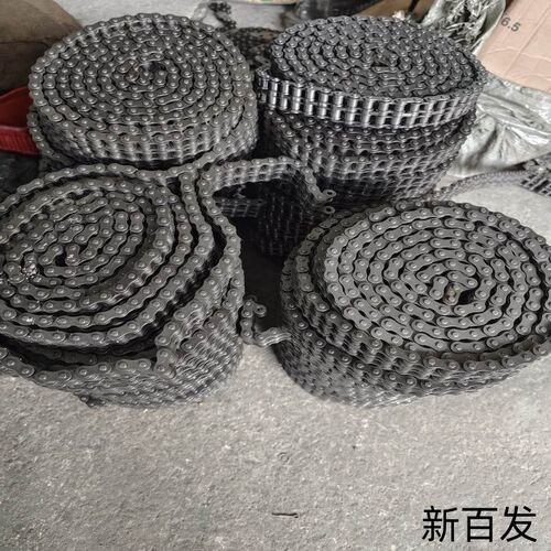 不锈钢c2052双节距链条空心链10A12A16AM48A双排滚子工业传动链条