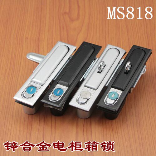 电柜锁MS81h8平面锁配电箱机箱柜锁具MS490不锈钢带挂柜门锁MS480