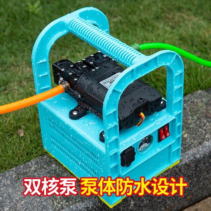 6.8斤便e携式手提充电水泵打药机洗车机自动抽水泵浇菜地喷药