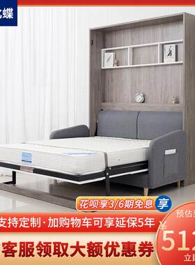 小户型家用隐形床一体组合客厅y多功能双人折叠床带沙发墨菲床壁
