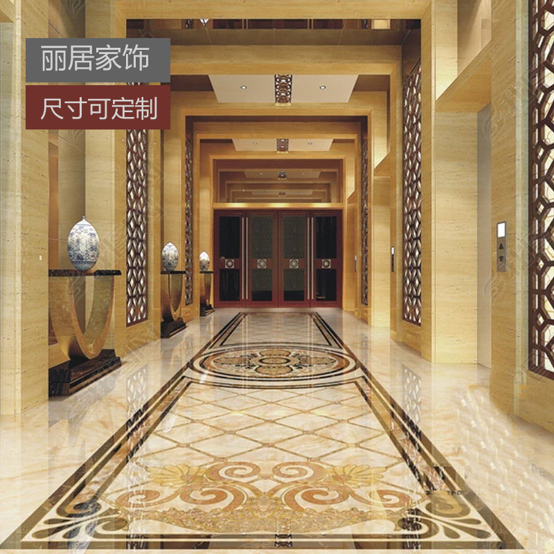 瓷砖自粘贴纸地面翻新茶几客厅地砖花纹过门石走廊装饰客厅地贴