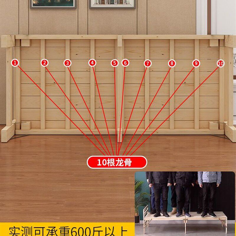 实木折叠拼接床加宽床加长床松木床架儿童单人床可定做床边床