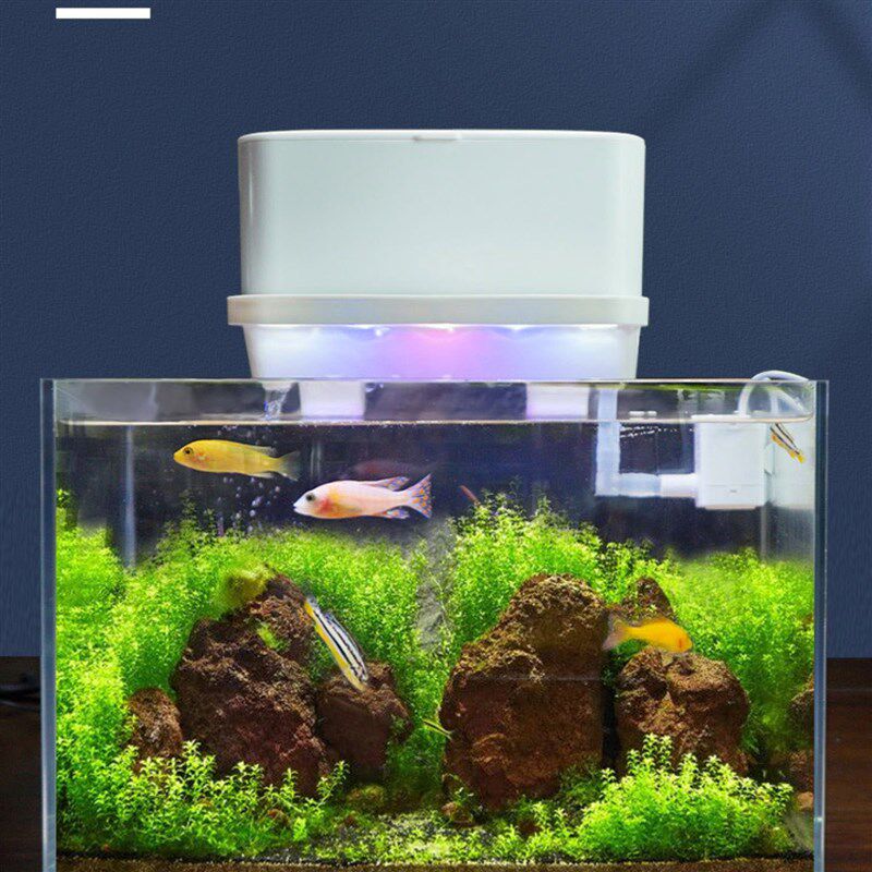 鱼缸过滤器净水循环三合一体机小型充电式上滤系统制氧外置增氧泵