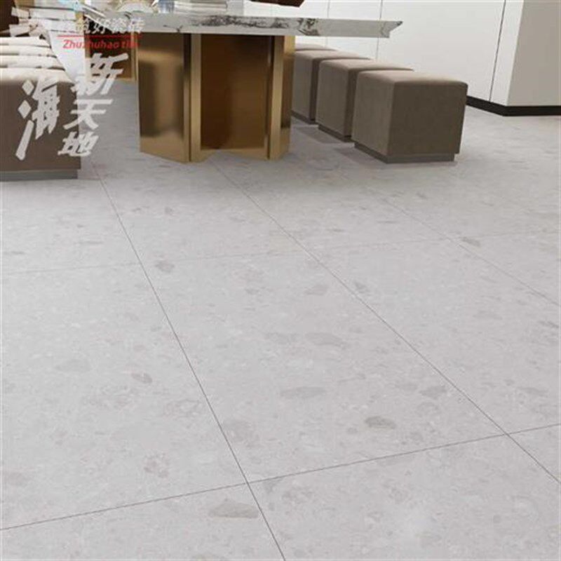 灰色水磨石瓷砖600X1200客厅地砖餐厅服装店P防滑地板砖仿古砖墙
