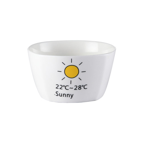 陶瓷米饭碗卡通餐具方形碗日式微波炉家用小碗汤碗好看的碗勺套装