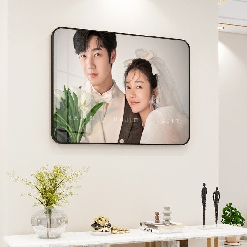 定制婚纱照放大挂墙组合洗相片做成大尺寸加相框冲印结婚照全家福
