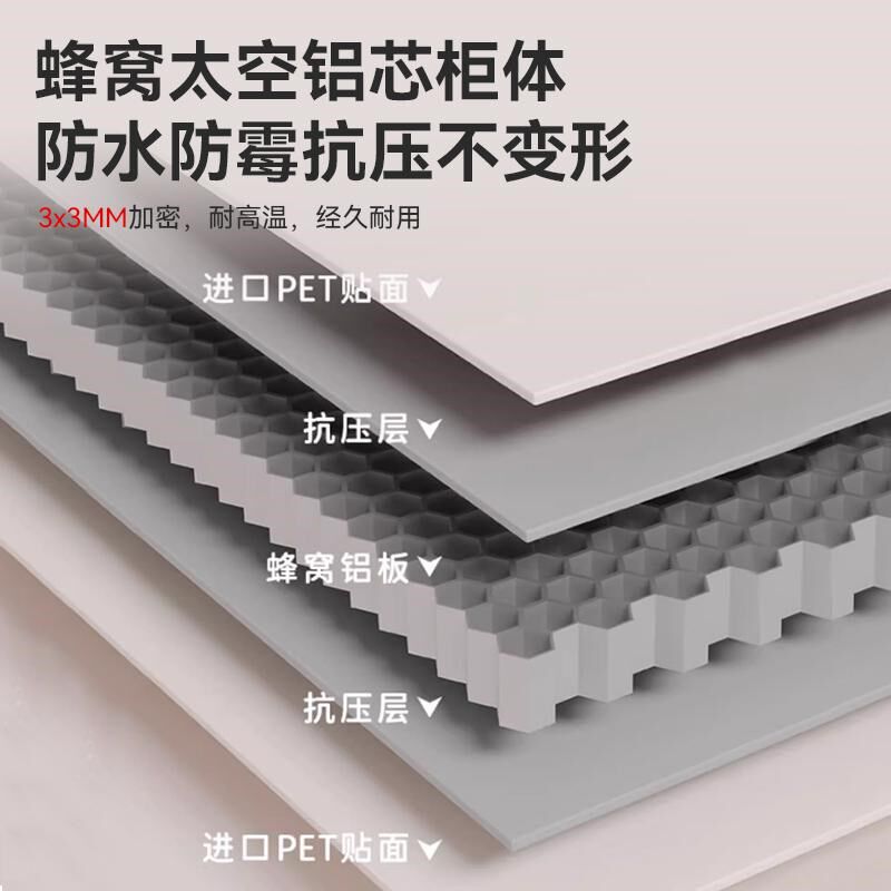 铝合金厨房吊柜墙壁柜化妆室墙上收纳柜阳台壁挂式收纳柜壁橱壁柜