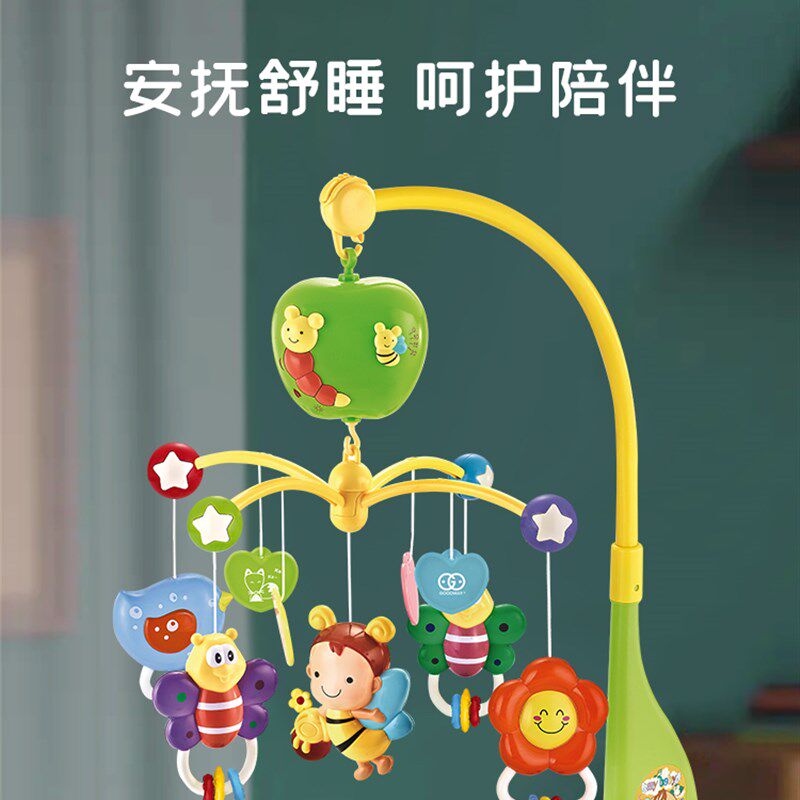 迪孚婴儿床铃0-1m岁宝宝音乐益智旋转摇铃床头儿童玩具挂件3个月1