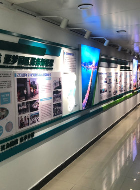 墙壁侧装射灯伸缩吊杆壁式明装长杆展会展览照画长臂led导轨灯